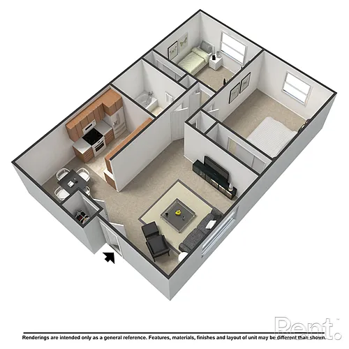 Floor plan 2 Bedroom
