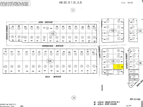 0 Marilyn St #308, Cabazon, CA 92230