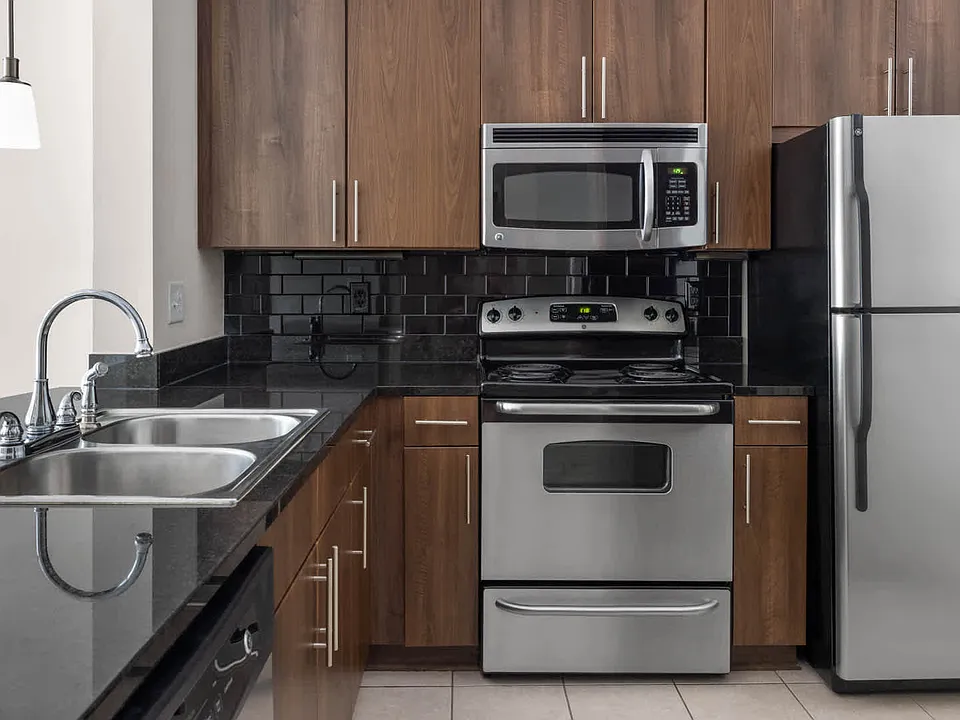 Kitchen with Stainless Steel Appliances