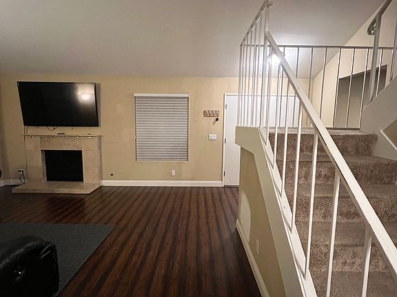 Stairway & Living Room Area