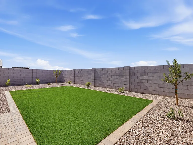 Stunning new landscaping with artificial grass