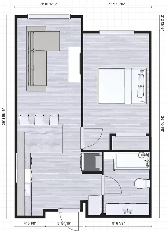 Floor plan Studio