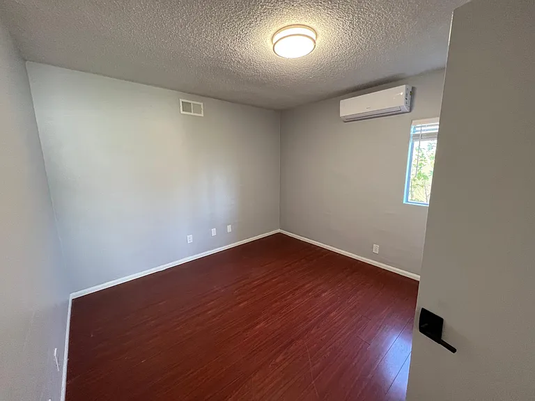 Second bedroom with new AC unit.