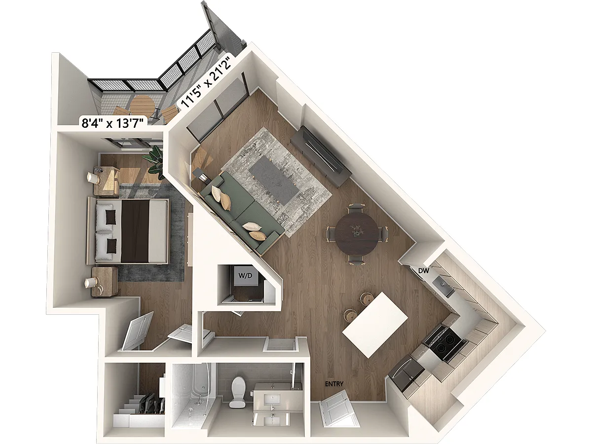 Floor plan A11B-Scheme2