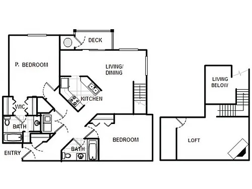 Floor plan The Vista with Loft