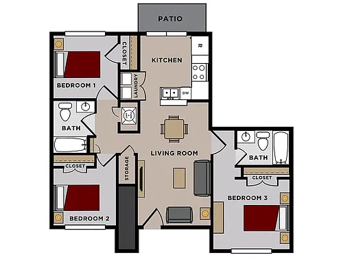 Floor plan 3A