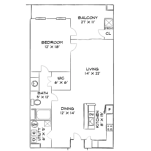 Floor plan Design 1C Premier