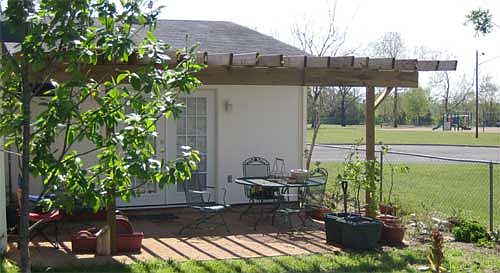 Rear patio