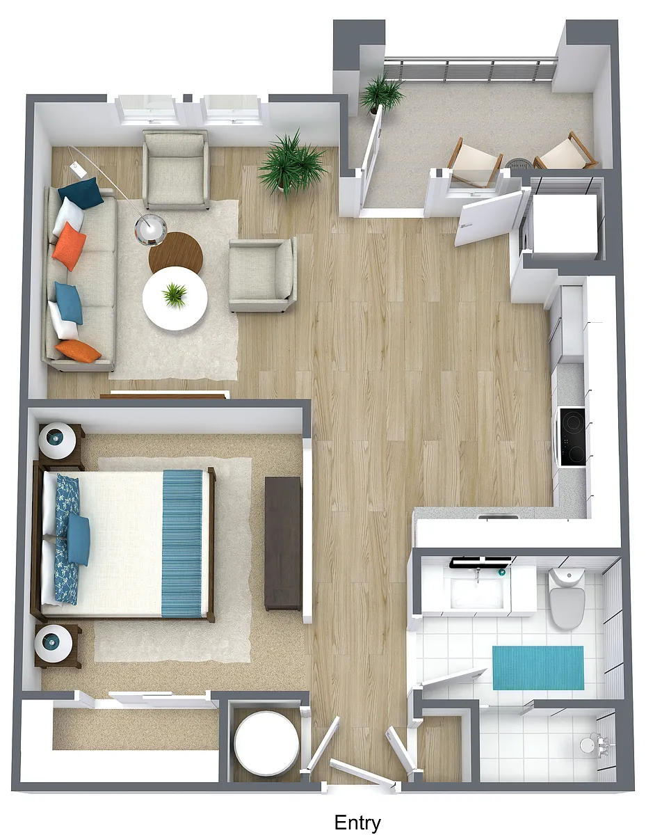 Floor plan 1X1