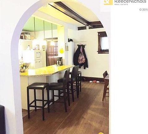 Kitchen and dining room - viewed from the living room