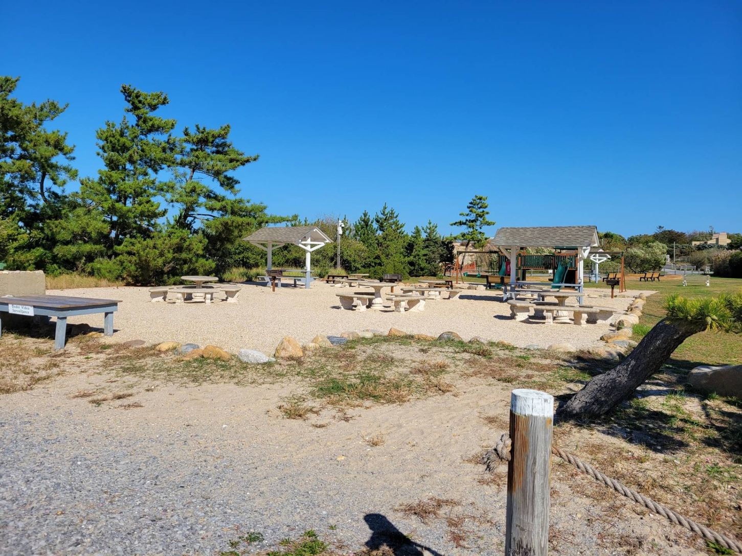  BBQ area with tables for fun gatherings