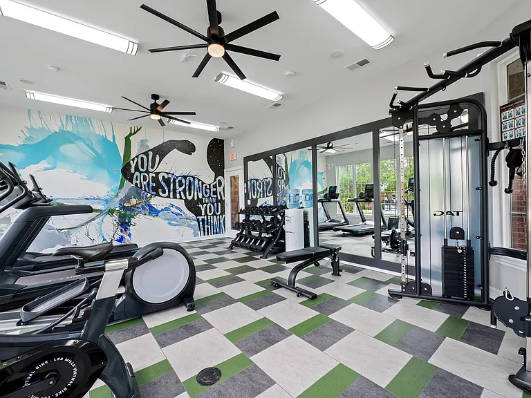 Fitness Center with Cardio and Free Weights