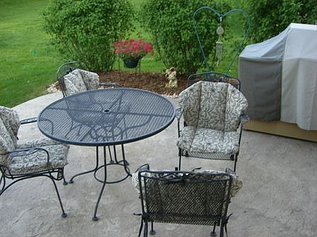 Cement Stamped Patio