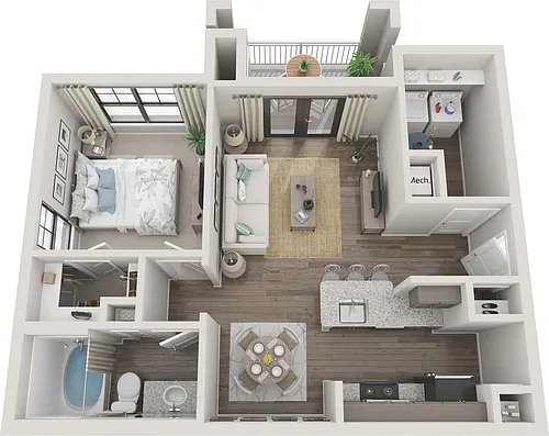 Floor plan A1B
