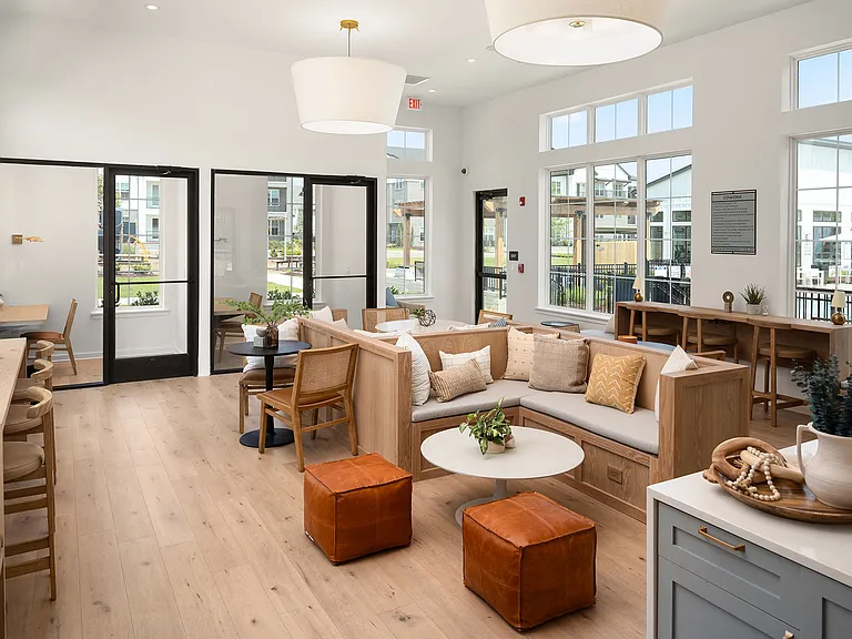 Coworking Lounge with Private Work Pods
