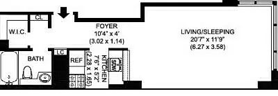 2nd image of 350 W 50th St APT 26A