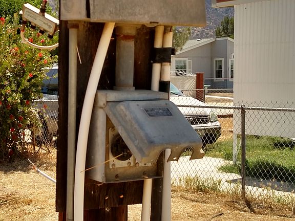 Utility Pole on Property