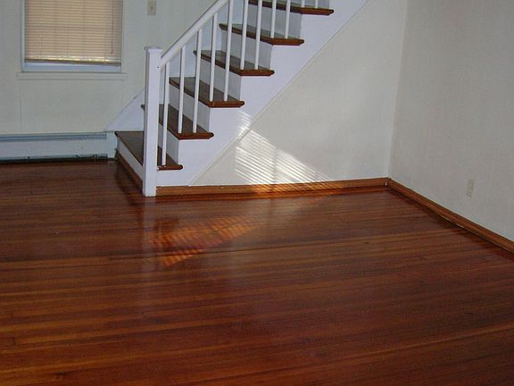 Living Room, freshly painted, gleaming wood floors