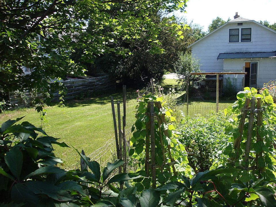 backyard from the garden.