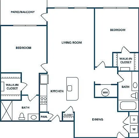 2 Bedroom | 2 Bath | 1135 SF 2 Bedroom | 2 Bath | 1135 SF