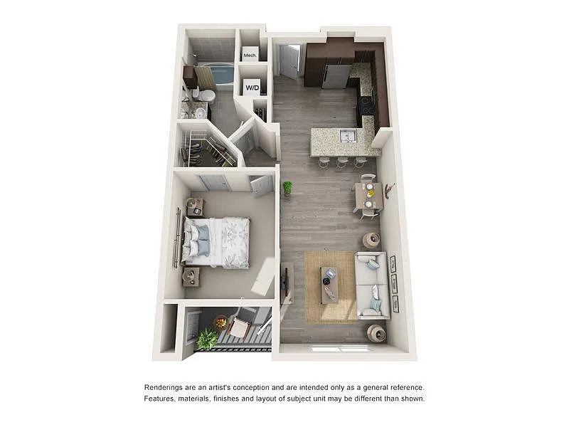 Floor plan Beacon 1x1
