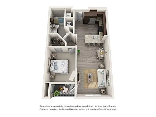 Floor plan Beacon 1x1
