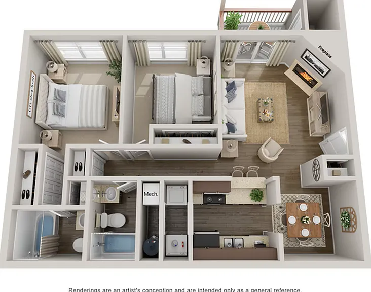 2 bedroom 2 bedroom