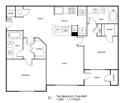 Floor plan B1