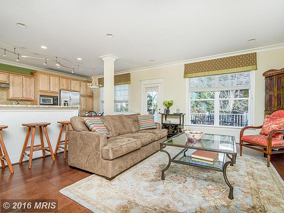 Family room off kitchen - custom window treatments
