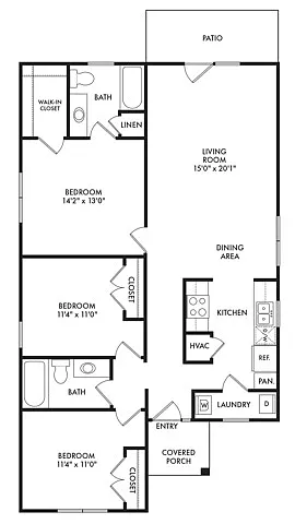 Floor plan The Cottages