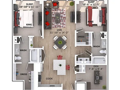Floor plan C6D