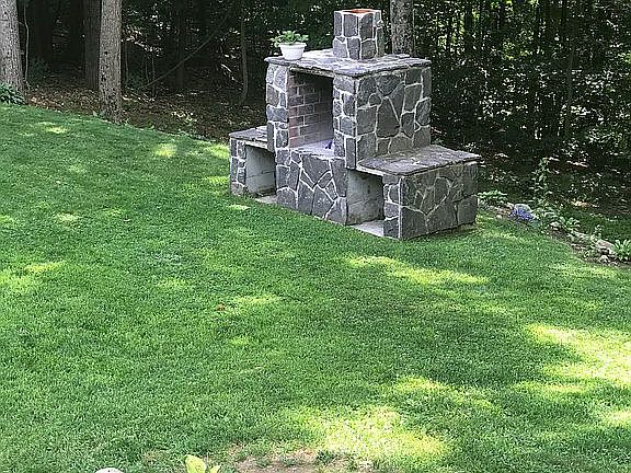 Granite Outdoor Fireplace 
