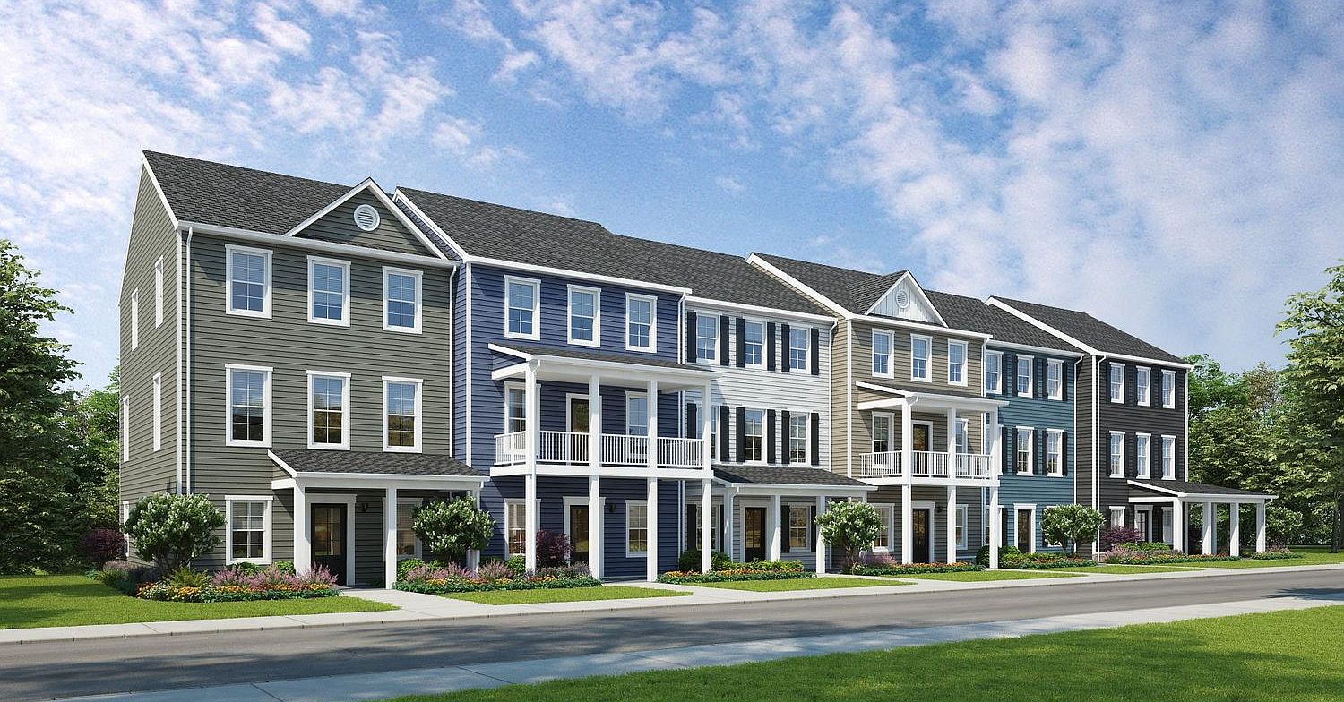 The Fairfax 3story slab Plan, Westhill Townhomes, Blacksburg, VA 24060