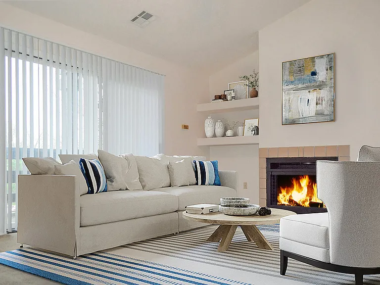 Living Area Fireplace