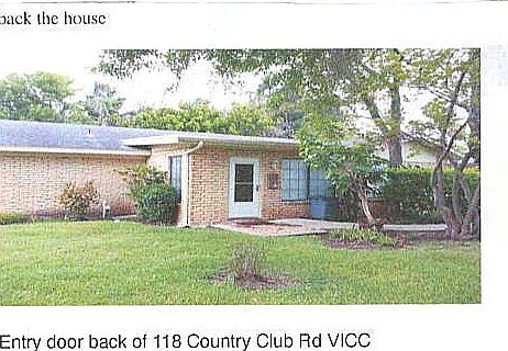 back door enter from carport