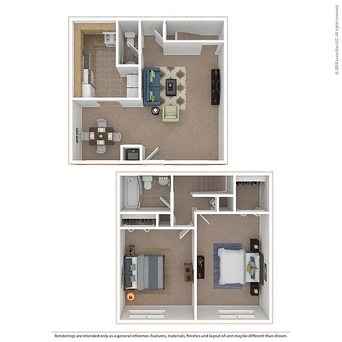 Floor plan 2x1.5 Townhome