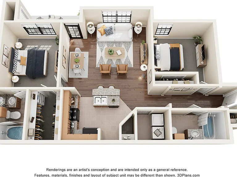 The St. James Floor Plan | 2 Bed 2 Bath in Fort Worth, TX | 1015 sq ft | Enclave on Golden Triangle Apartments The St. James Floor Plan | 2 Bed 2 Bath in Fort Worth, TX | 1015 sq ft | Enclave on Golden Triangle Apartments