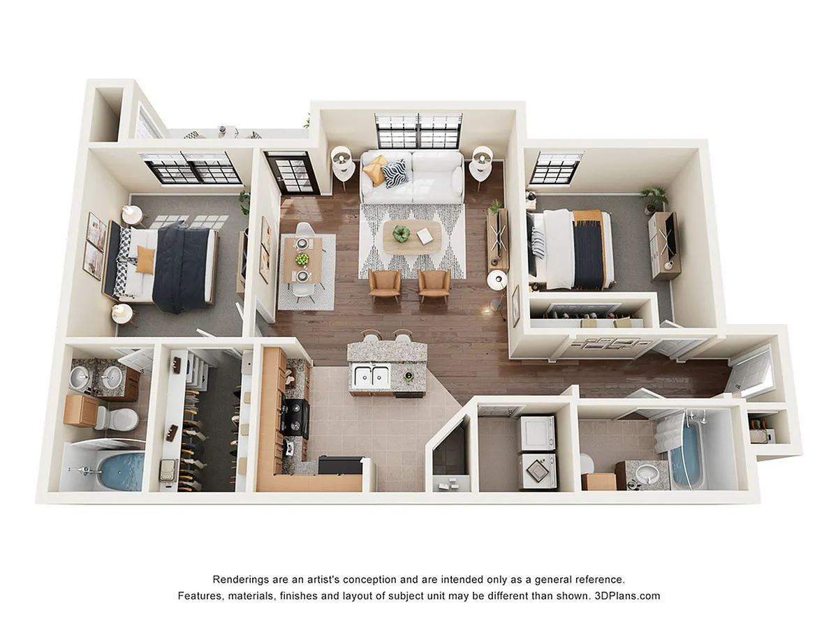 Floor plan The St. James w/ Attached Garage