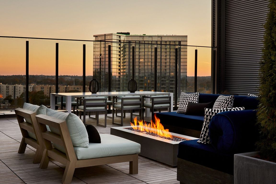 Viewing Deck with Skyline Views and Fire Pits