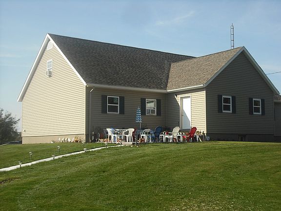 Door is the entrance to one half of the duplex.