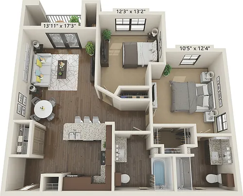 Floor plan 2X2