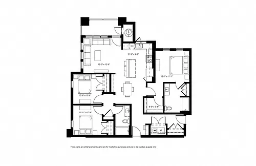 Floor plan 3A TYPE A