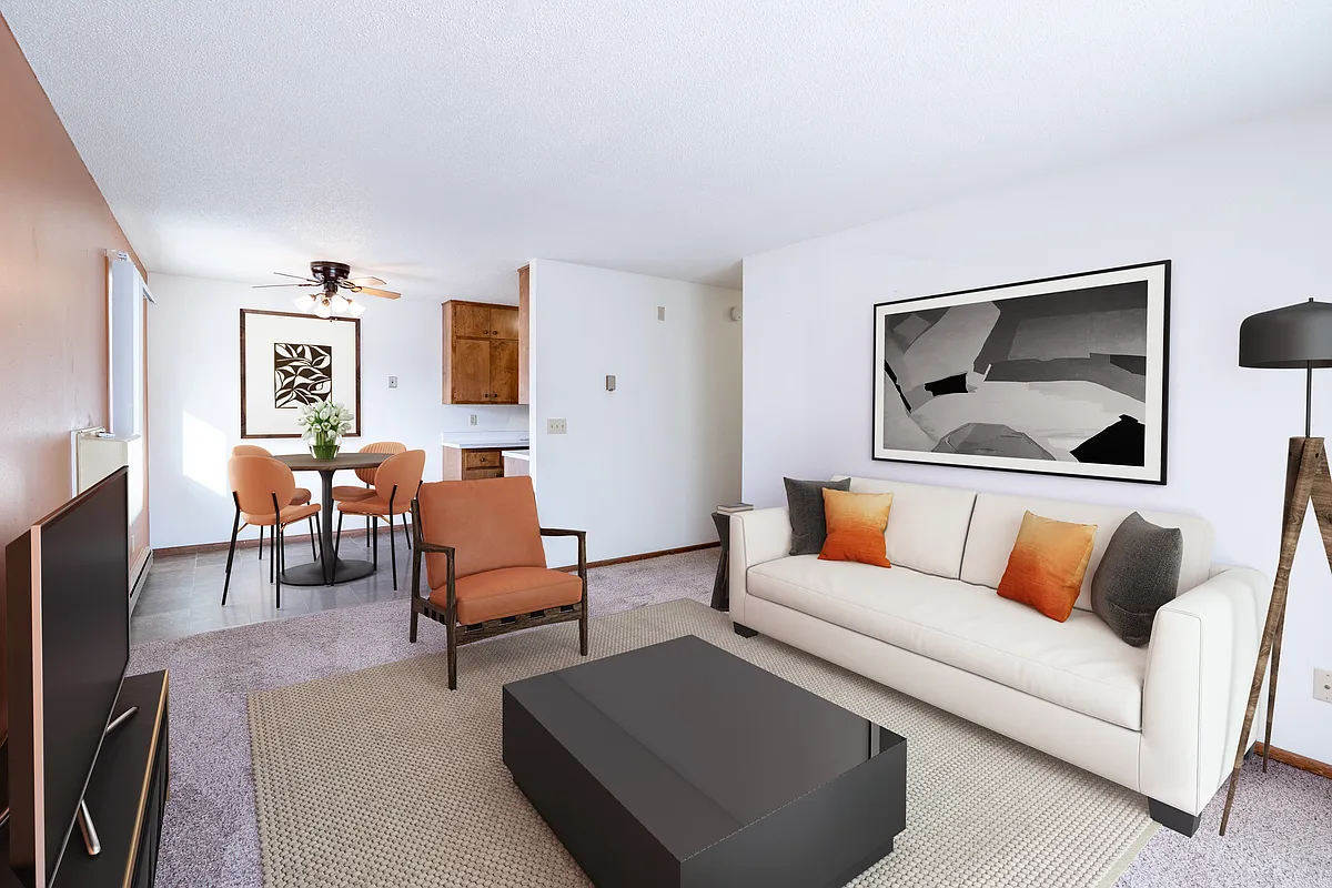 Fargo, ND Carr Apartments | 11A | Living - Carr