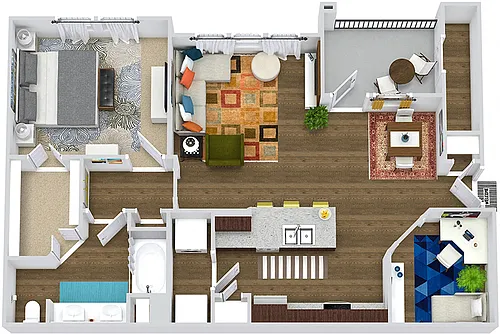 Floor plan Lantana with Study