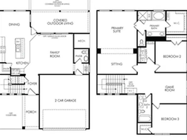 The Retreat (2038) Plan, Kemah Crossing - Luxe Series