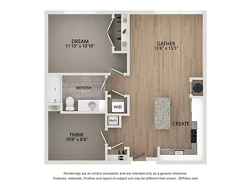 Floor plan B2.1 Den