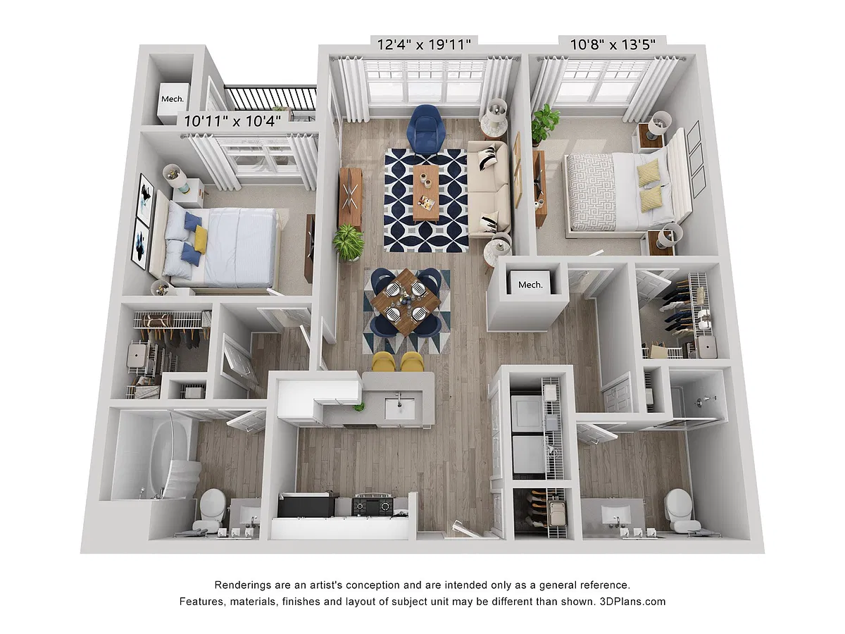Floor plan B2 Renovated