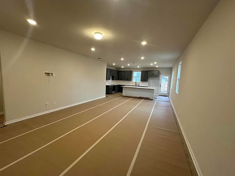 Open living room/dining room