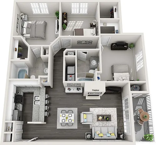 Floor plan 3A