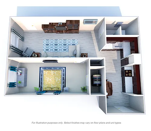 Floor plan 1 Bedroom, 1 Bath: ALL Floor Plans Vary